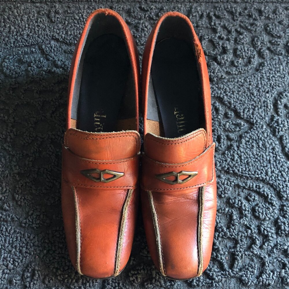 Vintage 70's Personality Womens Leather Heels